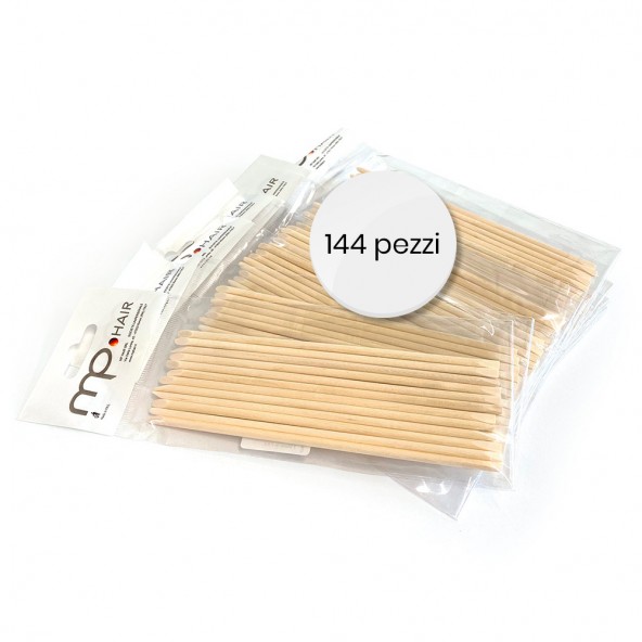 Pack 144pz - Spingipelle in legno d'arancio Pack convenienza