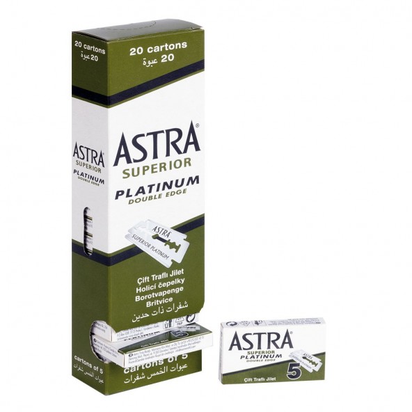 Lamette da Barba Astra Platinum - conf. 100 pz Barba e accessori